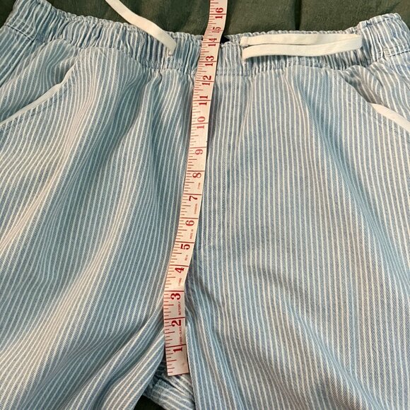 Gap Horseshoe Easy Jeans Womens L Tall Railroad Stripe Drawstring Waist Barrel - Picture 12 of 14